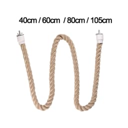 Parrot Rope Parrot Cage Toy Bird Perch Stand Bird Parrot Chewing Toy for Parakeet Conures Cockatiels Budgie Primary Color