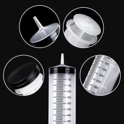 Pet Feeding Large Capacity Syringes 100ML-550ML With 1M Hose Plastic Injector Reusable Pump Nutrient Syringe Measuring Washable