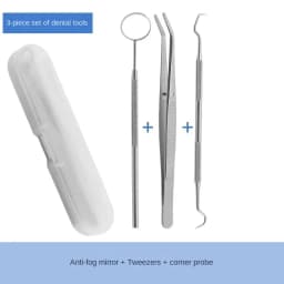 Stainless Steel Pet Tooth Cleaning Tool, Used To Remove Stains and Tartar. Dental Endoscopic Care Set for Dogs and Cats