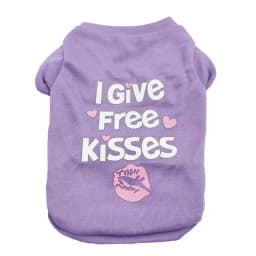 Sweet Print Puppy Dog Tshirt Vest Spring Autumn Cotton Pet Clothes for Small Dogs Poodle Yorkshire Teddy Shirts Mascotas Outfits