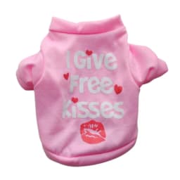 Sweet Print Puppy Dog Tshirt Vest Spring Autumn Cotton Pet Clothes for Small Dogs Poodle Yorkshire Teddy Shirts Mascotas Outfits
