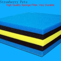 Black, blue, yellow 50cmx50cmx2cm Filtration Foam Aquarium Fish Tank Biochemical Filter Sponge Pad Skimmer Sponge Supply Tank