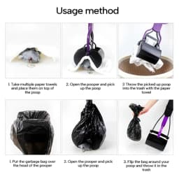 Durable Dog Poop Grabber Easy Cleaning Outdoor Pet Pooper Scooper Walking Gear New