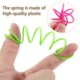 16pcs Cat Springs Toys Kitten Coil Spiral Pet Interactive Gauge Plastic Spring Toy Colorful Springs Cat Pet Toy Products