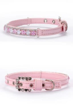 Luxury Rhinestone Puppy Collar for Small Dogs Cat Necklace Bling Crystal Jewelry Pet Accessorie Princess Diamond Wedding Collar