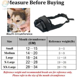 Dog Muzzle Anti Biting Barking Chewing Mesh Soft Dog Mouth Cover For Small Medium Large Dogs Adjustable Strap Breathable S-XXL