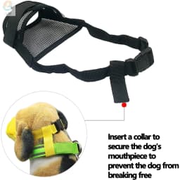 Dog Muzzle Anti Biting Barking Chewing Mesh Soft Dog Mouth Cover For Small Medium Large Dogs Adjustable Strap Breathable S-XXL
