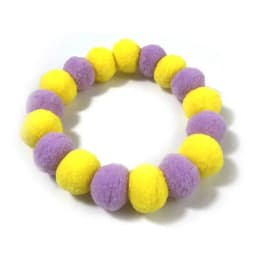 30pcs Pet Dog Bow Tie Rainbow Flower Hair Ball Necklace Collar Pet Dog Cat Bowties Neckties Dog Grooming Accessories