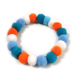 30pcs Pet Dog Bow Tie Rainbow Flower Hair Ball Necklace Collar Pet Dog Cat Bowties Neckties Dog Grooming Accessories