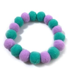 30pcs Pet Dog Bow Tie Rainbow Flower Hair Ball Necklace Collar Pet Dog Cat Bowties Neckties Dog Grooming Accessories