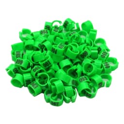 Pigeon Bird foot ring Colorful Identification Bird Ring Inner diameter 10mm NO.1-100 Digital mark ring Bird supplies 100 Pcs