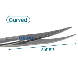 10cm Ophthalmic Scissors Curved Head Straight Head Scissors Eye Surgical Tool Autoclavable Ophthalmic Instrument