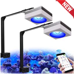 NEW PopBloom RL90 WiFi Led Aquarium Light Full Spectrum, Reef Light Aquarium Saltwater Coral Growing Marine Aquarium Tank Lamp
