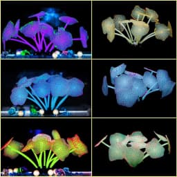 Sucker Coral Aquarium Artificial Coral Silicone Plant With Sucker Ornament Water Landscape Decor Fish Tank Aquarium Accessories
