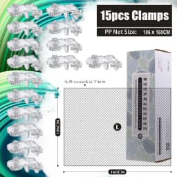 Aquarium Accessories Fish Tank Net Holder Acrylic Transparent PP Anti-Jump Net Clamp Fixed Clip Aquarium Cover Holder Clips