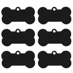 Stainless Steel 20Pcs Bone Dog ID Tag Keychain Engraved Pet ID Personalized Collar Tags Pendant Keyring Bone Pet Accessories