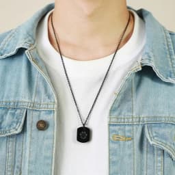 Cremation Jewelry Paw Print Urn Necklace for Ashes for Women Men Memorial Cat Dog Ashes Pendant Square Hang Tag Pendant