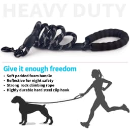 120/150/200/300CM Reflective Dog Leash Soft Handle Dog Leash Reinforced Leash for Small Medium Large Dogs Big Dog Supplies