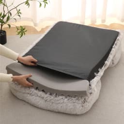 Dog Bed Dog Plush Pet Bed Winter Thickened Pad Dog Sleeping Bed Sofa Removable Pad Dog Small Large Dog Square Kennel