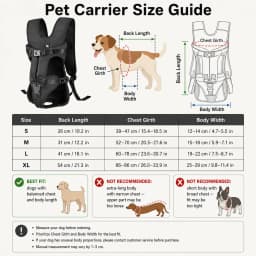 Pet Front Carrier Backpacks Ajustable Hands Free Dog Backpack For Small Mediun Dogs Breathable Cats Outdoor Travel Carrier Bags