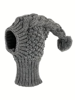 Hand Knit Winter Wool Greyhound Large Dog Beanie Hat Dog Accessories Whippet Snood for Dogs