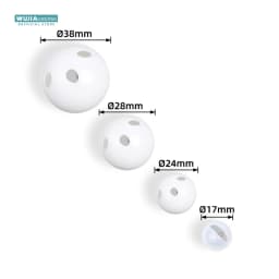 30/50/100pcs Plastic Rattle Bell Balls Squeaker Baby Toys DIY Rattle Beads Noise Maker Repair Fix Dog Plush Doll Babies Supplies