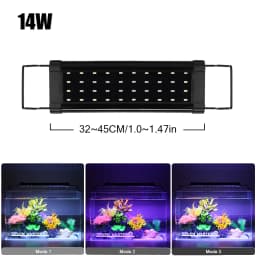 Aluminum Alloy Aquarium Lamp For Plant Grow Fish Tank Bracket Lights Clip on Fish Tank