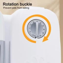 Dog Feeder Cat Automatic Feeding Water Bowl White Pet Food Storage Dispenser Container Pets Puppy Kitten Accessories