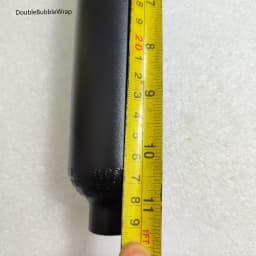 0.38L Matte Black Flat Aluminum Bottle 50mm OD 5/8"-18 UNF Inlet Thread Tank Bottle 20Mpa 4500psi Tank For Cylinder Diving