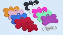 Personalized Dogs Cats ID Tag Custom Alloy Bone Puppy Kitten Collar Accessories Anti-lost Pet Name Tags for Small Large Dog Cat