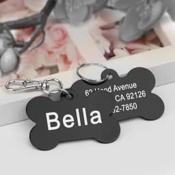 Personalized Dogs Cats ID Tag Custom Alloy Bone Puppy Kitten Collar Accessories Anti-lost Pet Name Tags for Small Large Dog Cat
