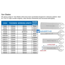 orthopedic instrument Veterinary Surgery blade saw,orthopaedic tools oscillating saw blades orthopedics bone