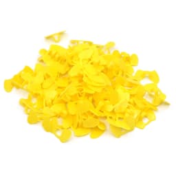 100Pcs Chicken Glasses Yellow Plastic No Bolt Chicken Glasses Anti-pecking Glasses for Chicken Pheasant Poultry Equipments