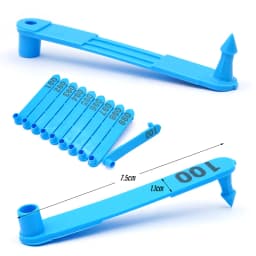 1Set Livestock Animal Goat Ear Tag Pliers Dog Rabbits Sheep Ear Tags Nylon Material Sheep Laser Ear Tag N0.001-1000