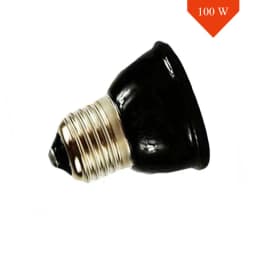 25/50/75/100W E27 Reptile Pet Heating Lamp Black Infrared Ceramic Emitter Heat Light Bulb Turtle Lizard Pet Brooder 220V