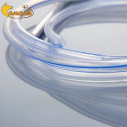 Canack 10pcs Pet Animal 100% Medical Silicone Round Channel Fluted Drains with Trocar