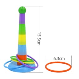 Parrot Bird Toy Parrot Bite Chewing Toy Pet Bird Swing Ball Standing Toy Plastic Rings Training Intelligence Toy Game Supplies