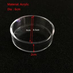 Acrylic Aquarium Feeder Tube Dish Transparent Fish Tank Shrimp Snail Shrimp Food Feeder Bowl Aquarium Feeding Accessories