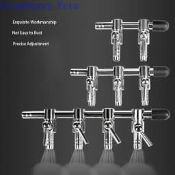 1 2 3 4 5 Way Aquarium Air Splitter Valve Fish Tank Air Pump Flow Splitter Distributor Pump Valve Tap Lever Control Switch Valve