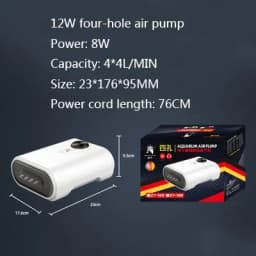 Ultra Silent Aquarium Air Pump Air Compressor Oxygen Airpump Single & Double Outlet 110-240V Adjustable Air Volume Water Pump