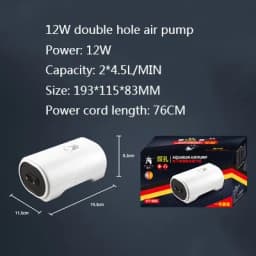 Ultra Silent Aquarium Air Pump Air Compressor Oxygen Airpump Single & Double Outlet 110-240V Adjustable Air Volume Water Pump