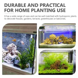 3 Pcs Black Hooks Aquarium Plant Stand Hanging Holder Pots Container Planting Baskets Plastic Fish Tank Decorations Naments Pet