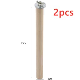 1/2ps Parrot Pet Raw Standing Stick Wood Hanging Stand RackToy Sticksstand Parakeet Branch Perches ForBird Cage Bar Pet Supplies