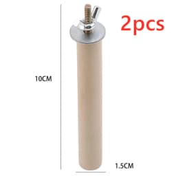 1/2ps Parrot Pet Raw Standing Stick Wood Hanging Stand RackToy Sticksstand Parakeet Branch Perches ForBird Cage Bar Pet Supplies