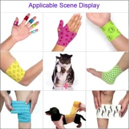 6 pcs Pet Puppys Anti Dirt Tool for Going Out Leggings Self Adhesive Bandages for Walking Dogs Feet Wrapping Protective Bandages