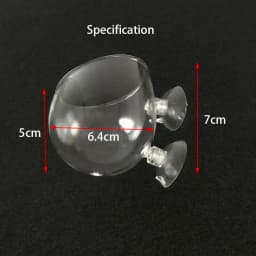 Glass Aquarium decoration Hanging fish tank Mini Crystal Pot Polka Water potted planting cylinder cup aquarium accessories