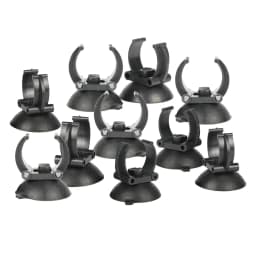 10 Pieces Aquarium Suction Cups Fixing Clip 35mm Diameter Heater Tube Holder Clamps for Fish Tank Accessories Black