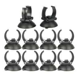 10 Pieces Aquarium Suction Cups Fixing Clip 35mm Diameter Heater Tube Holder Clamps for Fish Tank Accessories Black