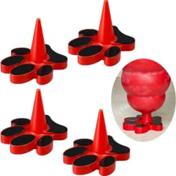 New Dog Toy Red Holder Plug Stops Liquid Food Spills Compatible with Classic Sizes Multi-Size Includes Plastic Paw Plug Only