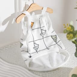 Dog Clothes Sling Slim Spring/Summer Japanese and Korean Pet Cats Breathable and Comfortable Tank Top Clothing Supplies